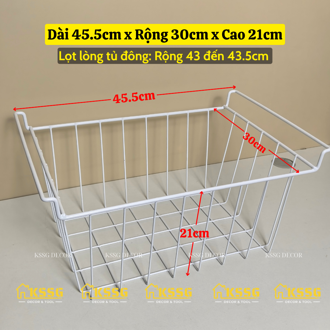 Rổ lưới để tủ đông