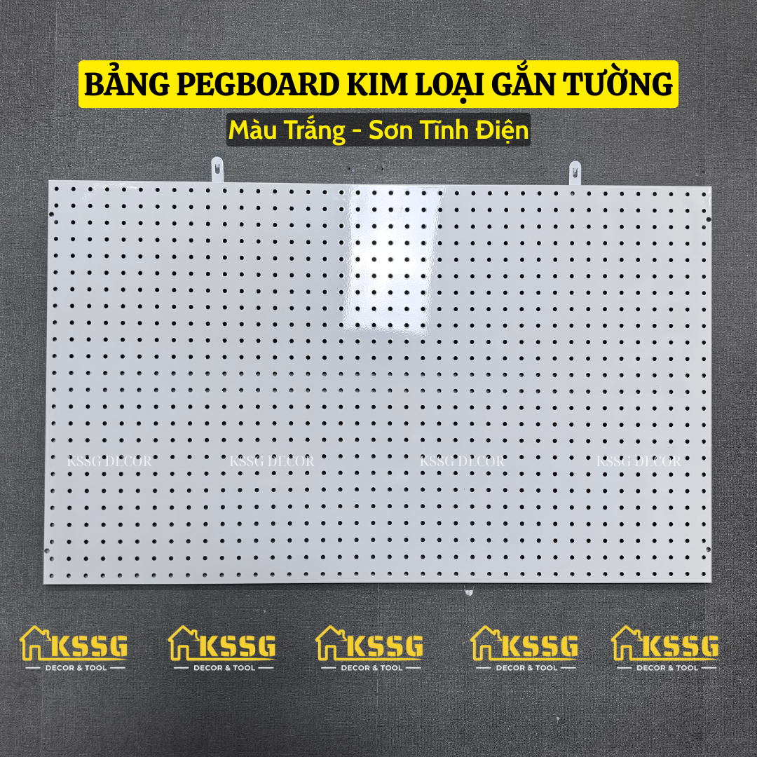 Tấm tôn lỗ Pegboard 1mx60cm Tấm tôn lỗ Pegboard 1mx60cm
