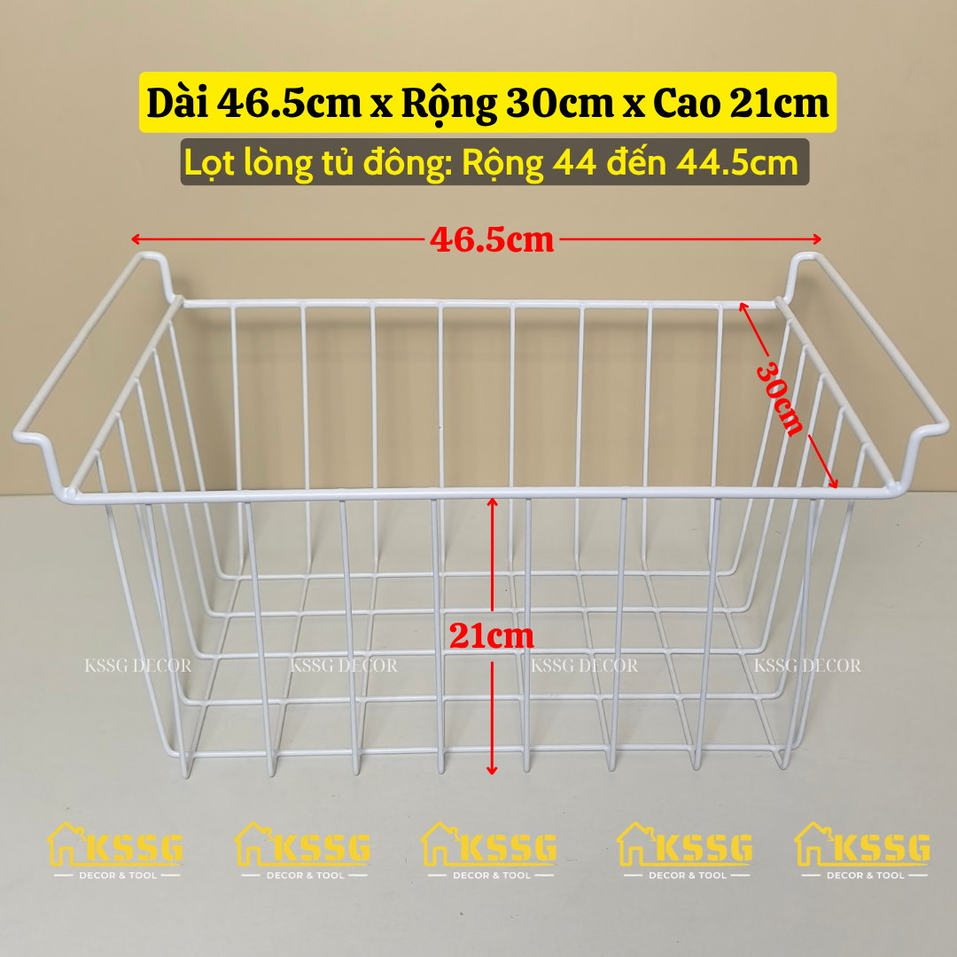 Rổ lưới để tủ đông