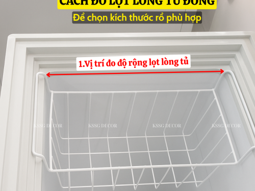 Rổ lưới để tủ đông