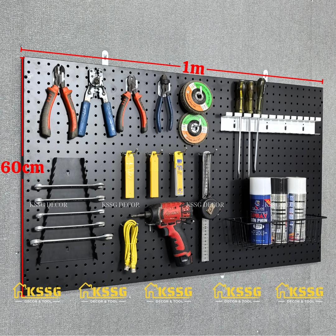 Tấm tôn lỗ Pegboard 1mx60cm Tấm tôn lỗ Pegboard 1mx60cm