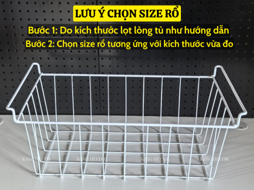 Rổ lưới để tủ đông