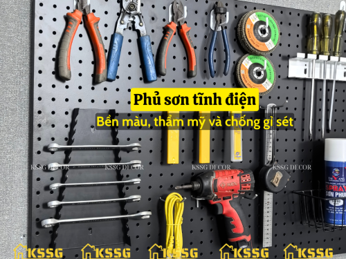 Tấm tôn lỗ Pegboard 1mx60cm
