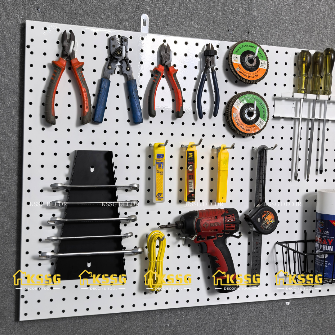 Tấm tôn lỗ Pegboard 1mx60cm Tấm tôn lỗ Pegboard 1mx60cm