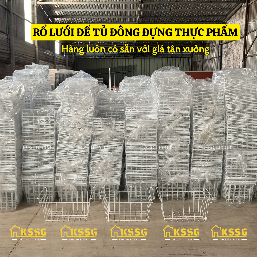 Rổ lưới để tủ đông