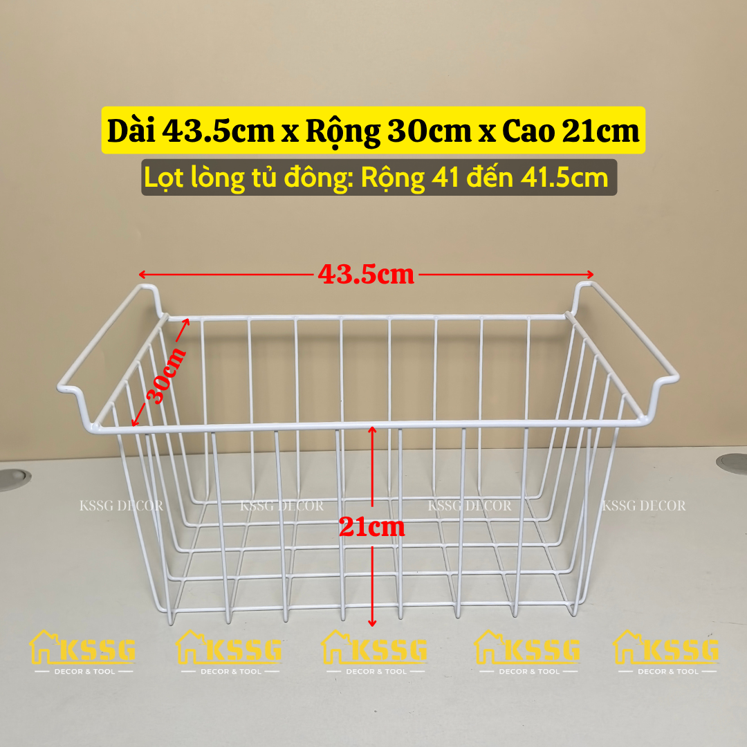 Rổ lưới để tủ đông
