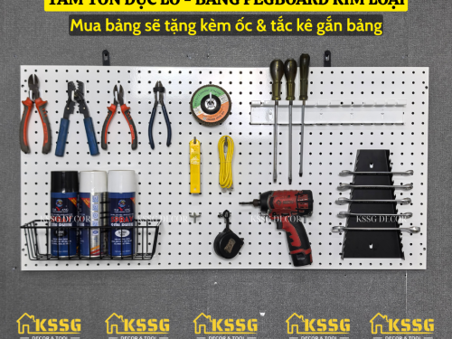 Tấm tôn lỗ Pegboard