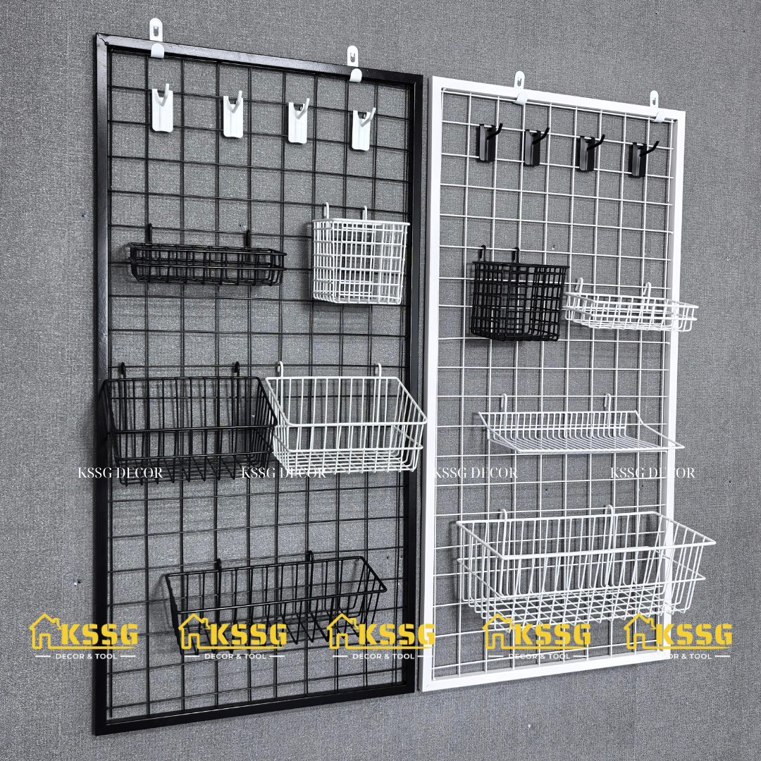 Khung lưới sắt gắn tường 1m2x60