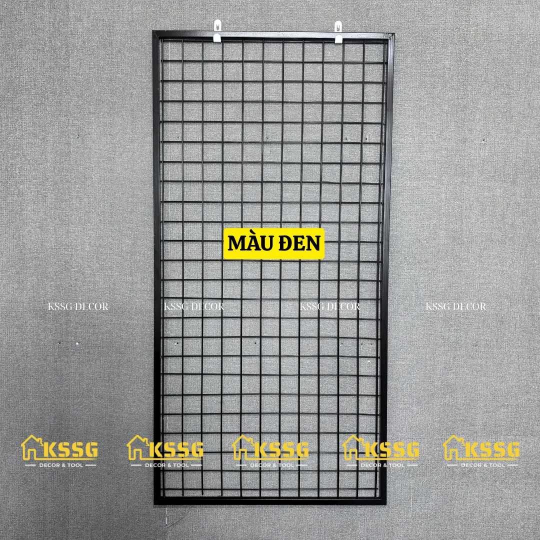 Khung lưới sắt gắn tường 1m2x60