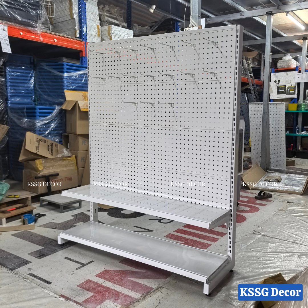 Kệ Pegboard Chân Đứng 1.5m x 1.2m Kệ Pegboard Chân Đứng