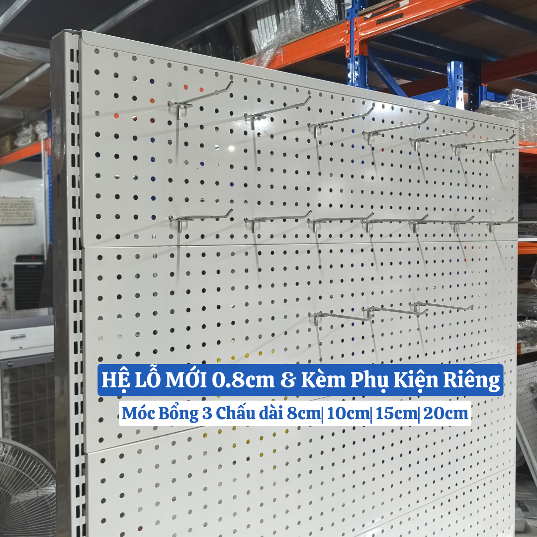 Kệ Pegboard Chân Đứng 1.5m x 1.2m Kệ Pegboard Chân Đứng