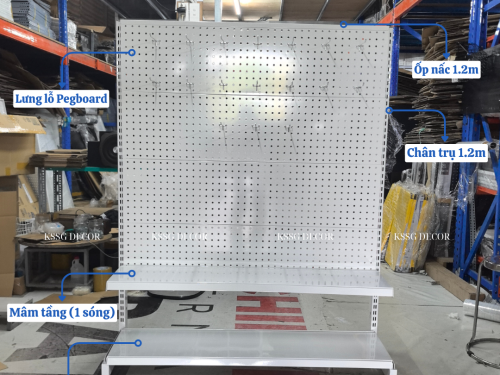 Kệ Pegboard Chân Đứng