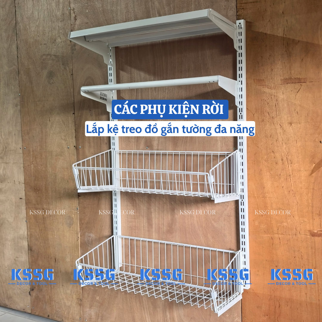 Hệ Kệ Thanh Ray Gắn Tường Hệ Kệ Thanh Ray Gắn Tường