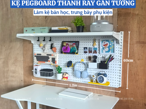 Kệ Pegboard Bàn Học