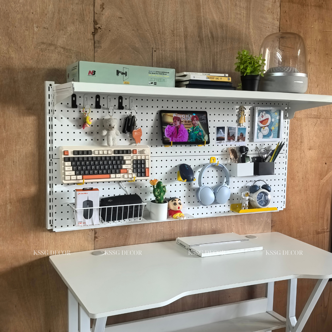 Kệ Pegboard Bàn Học Kệ Pegboard Bàn Học