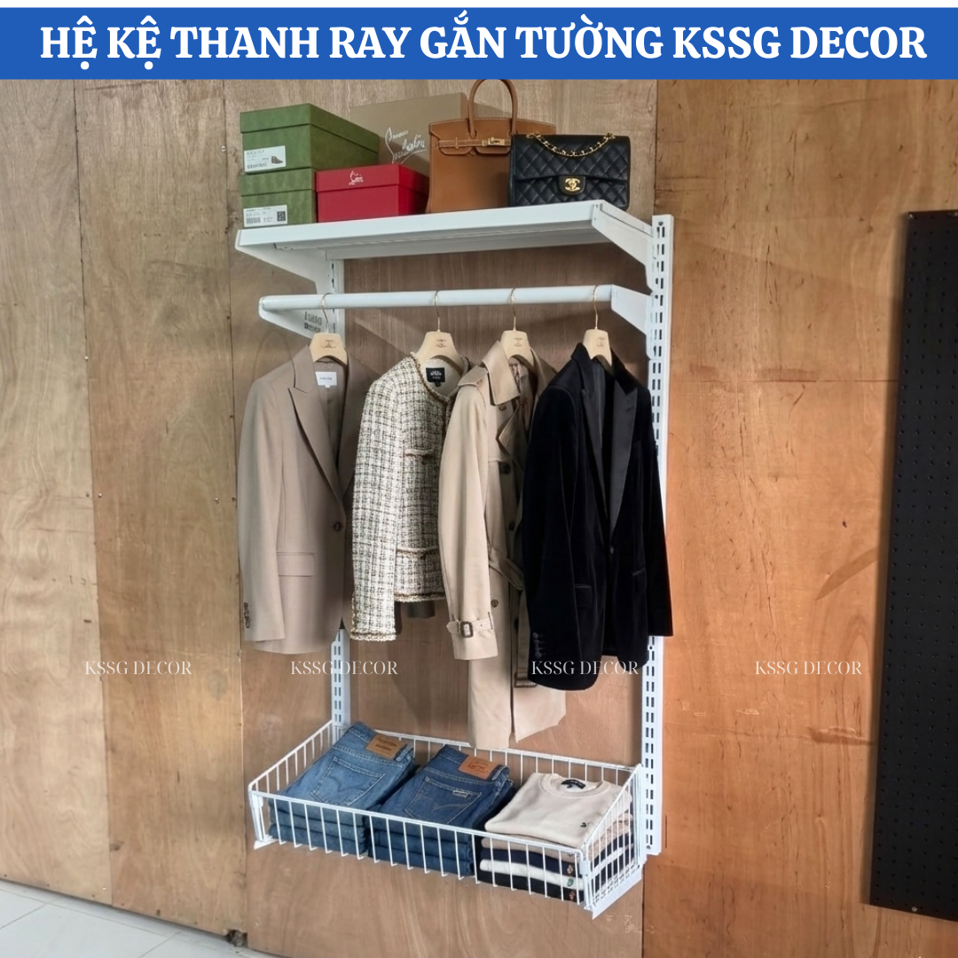 Hệ Kệ Thanh Ray Gắn Tường