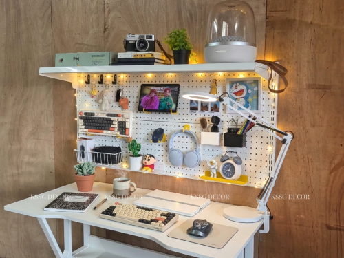 Kệ Pegboard Bàn Học