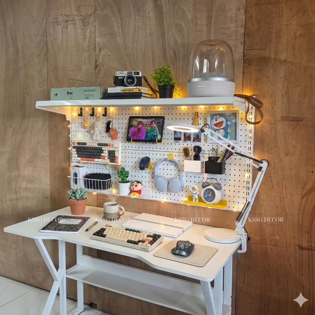 Kệ Pegboard Bàn Học Kệ Pegboard Bàn Học