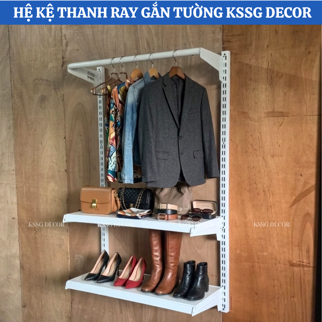 Hệ Kệ Thanh Ray Gắn Tường