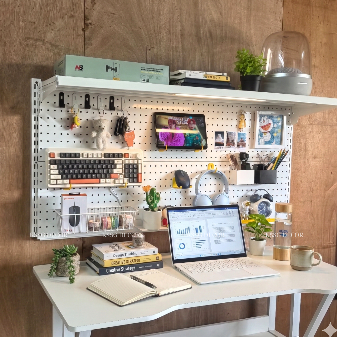 Kệ Pegboard Bàn Học