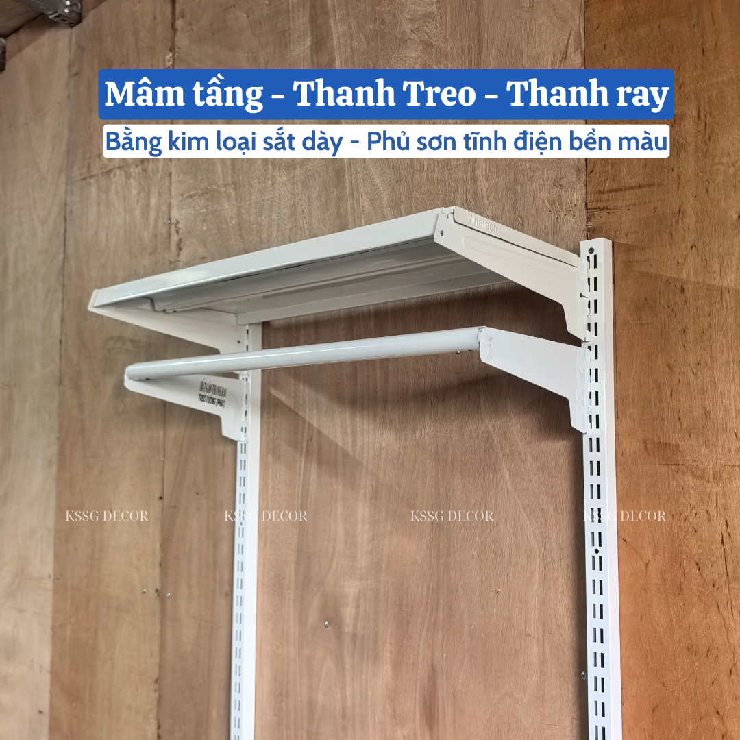 Hệ Kệ Thanh Ray Gắn Tường