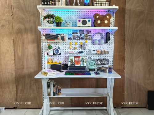 Kệ Pegboard Chân Đứng Bàn Học
