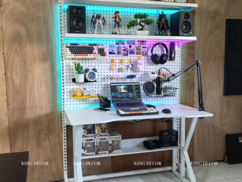 Kệ Pegboard Chân Đứng Bàn Học