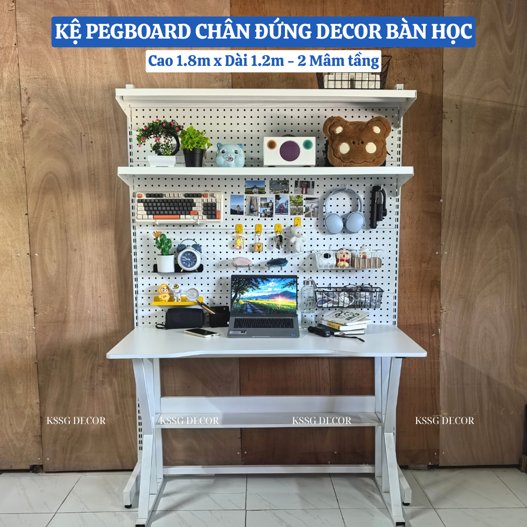 Kệ Pegboard Chân Đứng Bàn Học Kệ Pegboard Chân Đứng Bàn Học