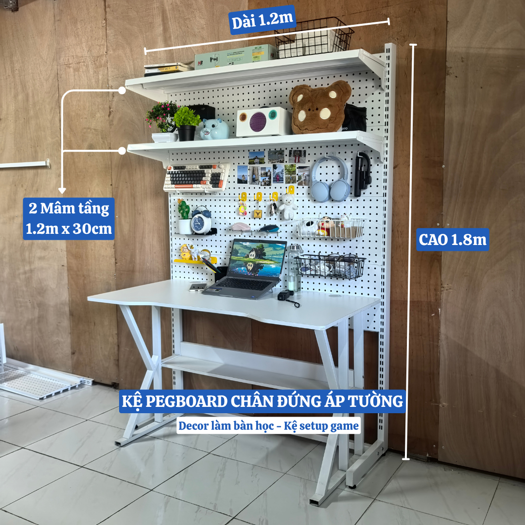 Kệ Pegboard Game Để PC
