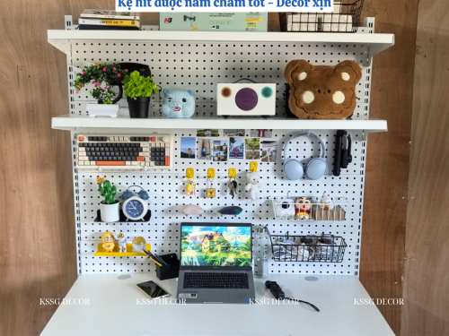 Kệ Pegboard Chân Đứng Bàn Học