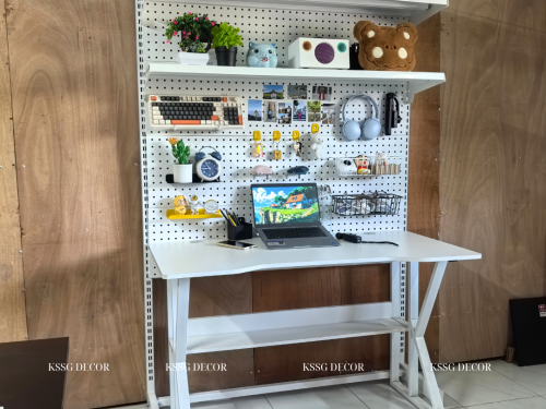 Kệ Pegboard Chân Đứng Bàn Học